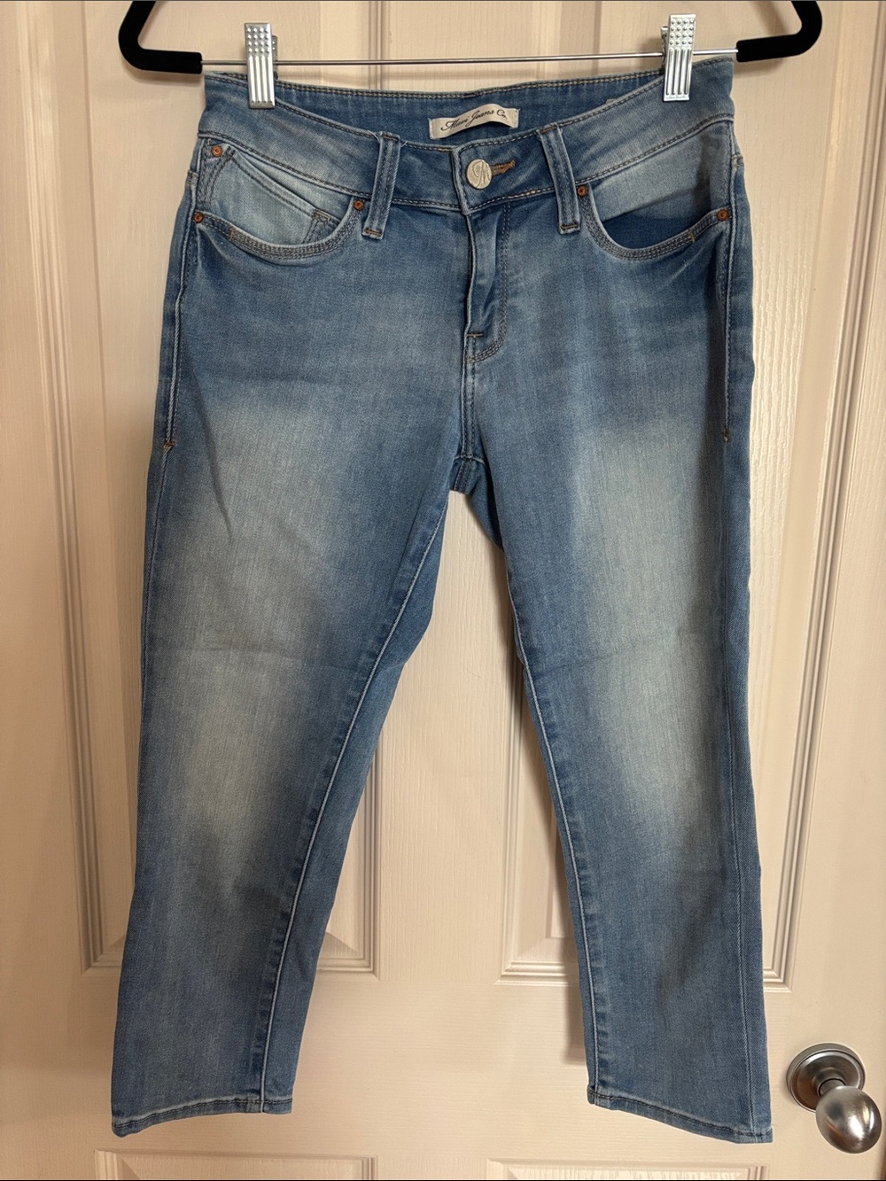 Mavi Light Blue Cropped Slim Jeans